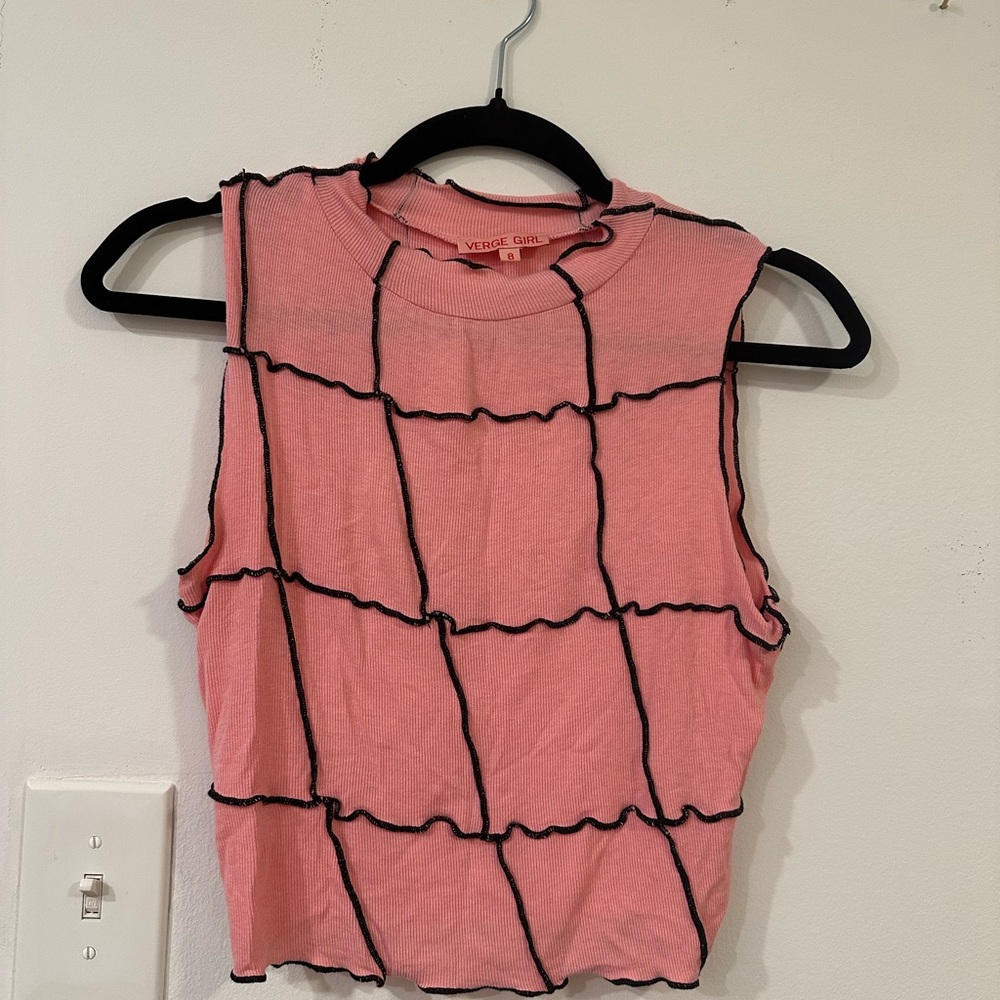 Pink Sleeveless Top